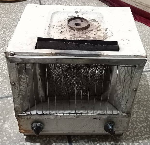 Gas heater with stove for cooking 1
