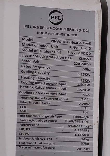 1.5 TON PEL Inverter Split AC for Sale 5