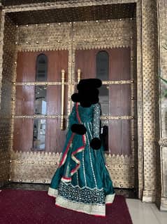 Green lehnga choli designer copy