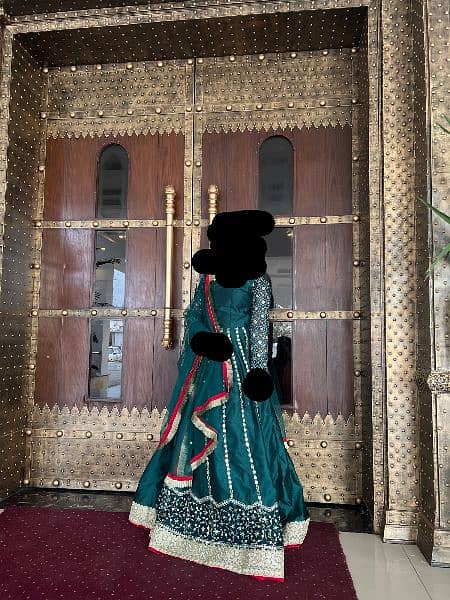 Green lehnga choli designer copy 0