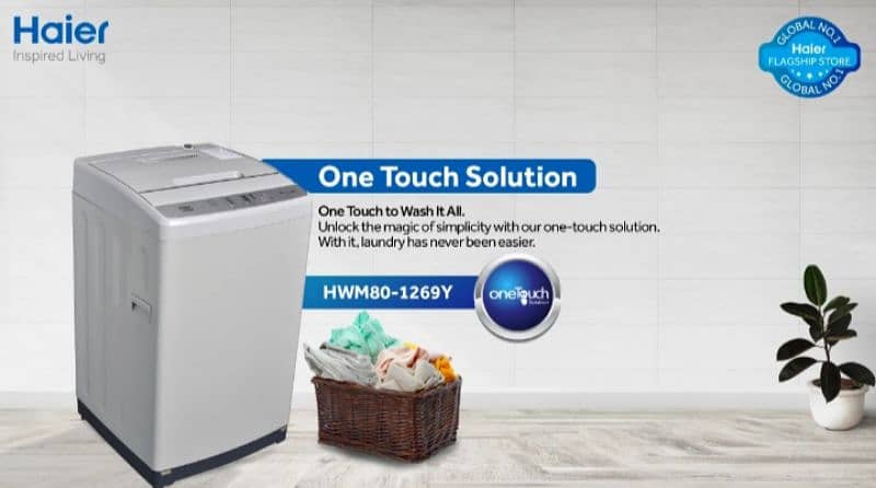 Haier Top load 8kg Washing Machine HWM 80-1269Y 3