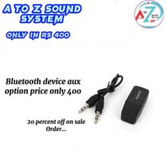 bluetooth device aux price 400 A TO Z SOUND SYSTEM contact & Whatsapp