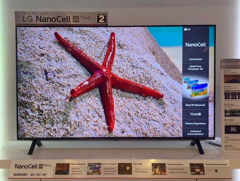 LG NANO80 55’’ 4K Smart NanoCell TV with AI ThinQ ORIGINAL 0