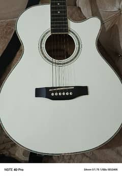 white guitar new condition