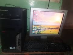 Lenovo LCD hn or CPU bhi or keyboard or mouse bhi Pura set hn