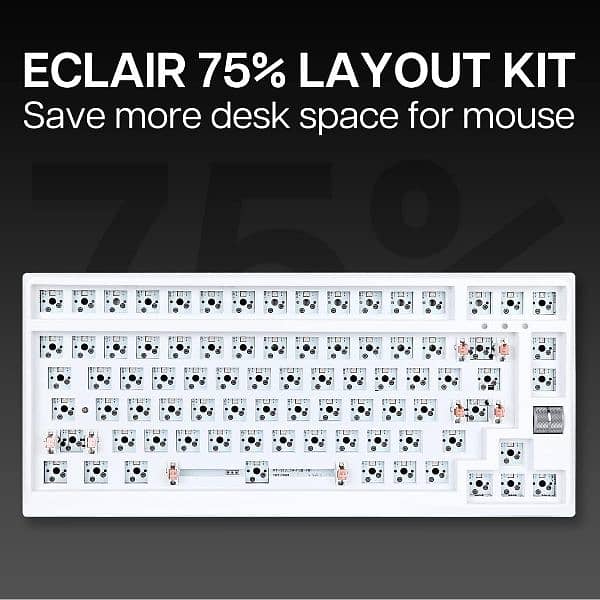 Eclair 75  % rgb gaming keyboard board 6