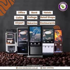 Tea and coffee machines 2,3,4,5  Option Flavours Machine