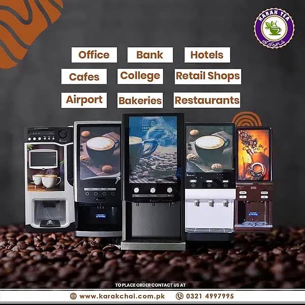 Tea and coffee machines 2,3,4,5  Option Flavours Machine 0