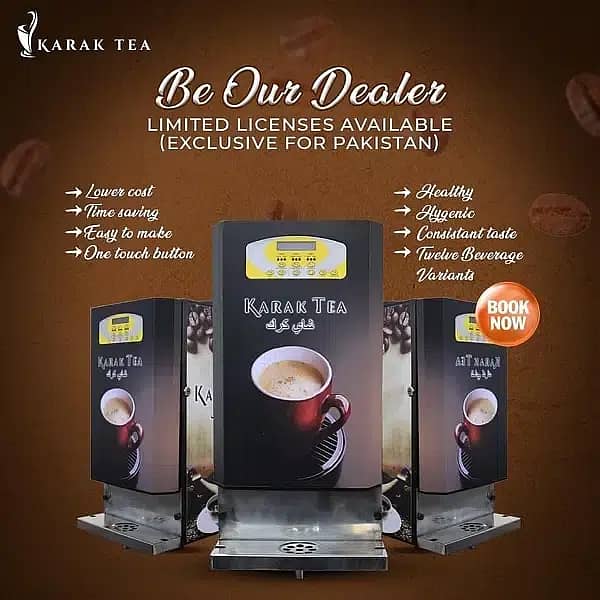 Tea and coffee machines 2,3,4,5  Option Flavours Machine 3