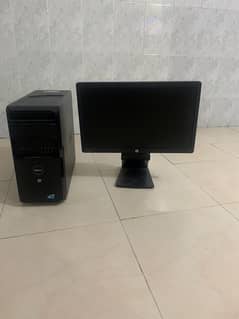 computer set hp moniter and dell cpu