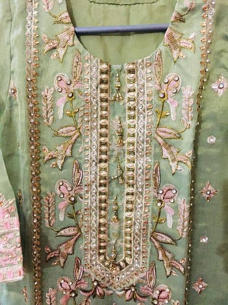 Beautifully embroidered party wear dress 0