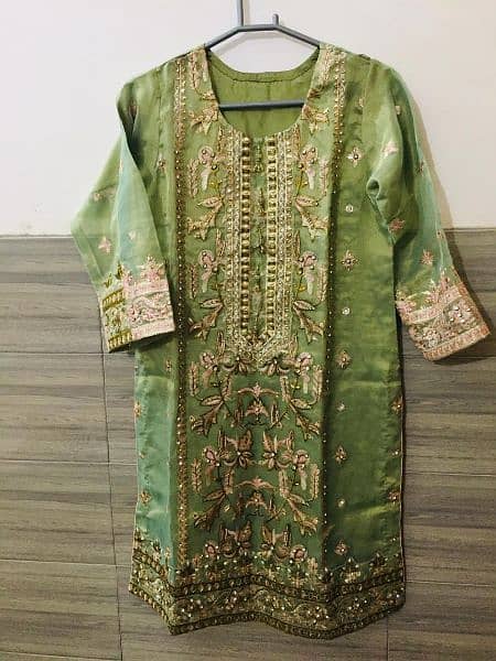 Beautifully embroidered party wear dress 1