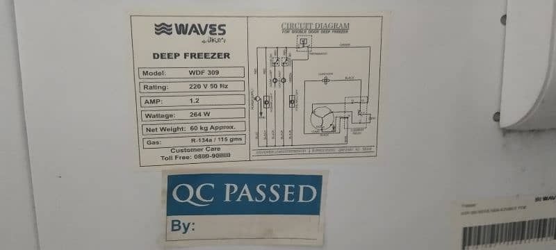 waves freezer one door 0