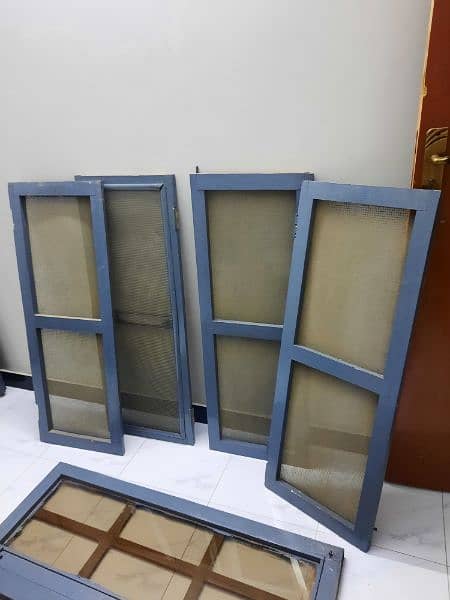 Wooden Windows With Glasses & Nets For Sale 2