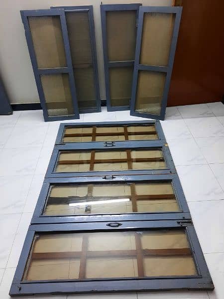 Wooden Windows With Glasses & Nets For Sale 4