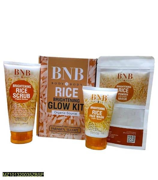 BNB rice whiting glowing and facial kit 2