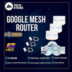 Google WiFi Mesh Router System NLS-1304-25 AC1200 | Pack of 3 (Used) 0