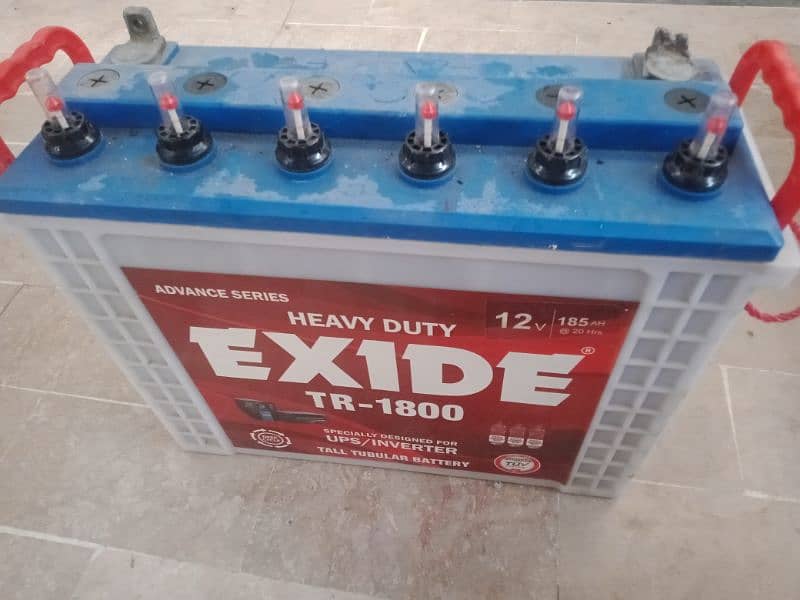 EXIDE battery TR 1800 ok battery h 0