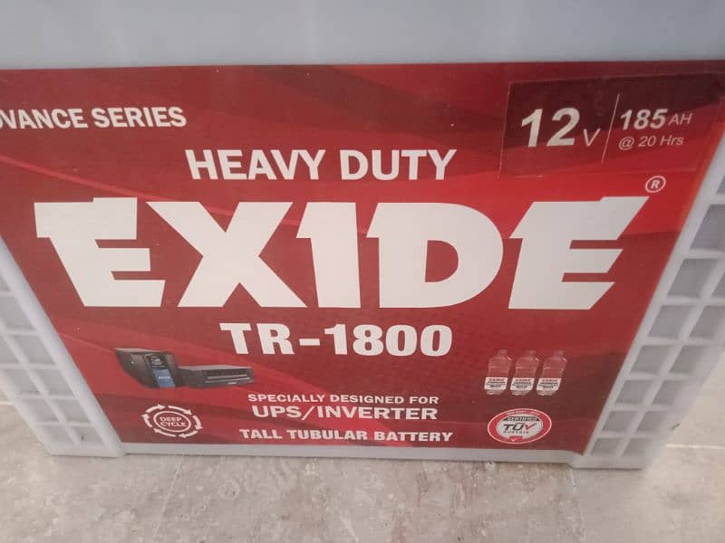 EXIDE battery TR 1800 ok battery h 1