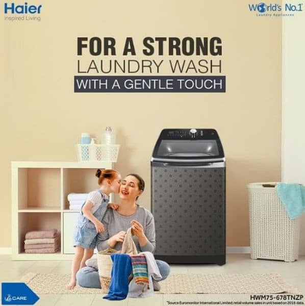 haier 8.5 kg outo matic Wasing mashing 1