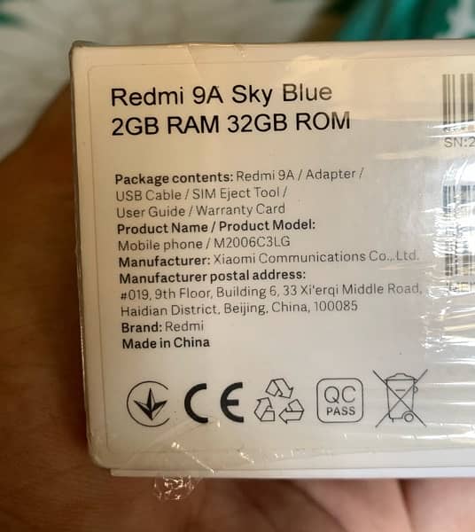Redmi 9A 2GB RAM 32GB ROM PTA approved 2