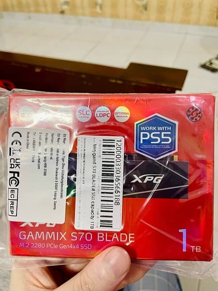 1TB NVMe XPG S70 Blade M. 2 Gen4 SSD Qnty Available 1