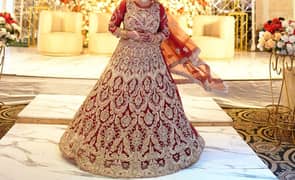 Bridal Dress Lehnga/ Lehnga/red/bridal Lehnga