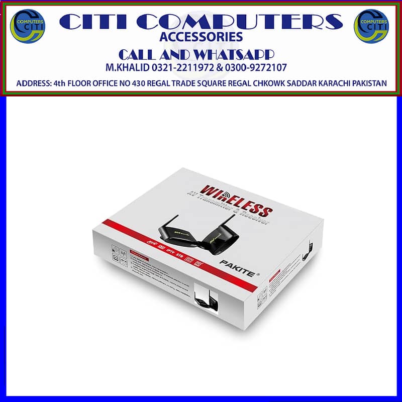 PAKITE PAT-630 5.8GHz Wireless Audio Video AV Sender Transmitter & Re 3