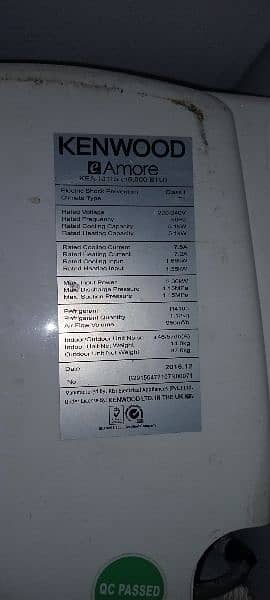 Kenwood split inverter AIR Conditioner AC 1.5 TONN For sale 3