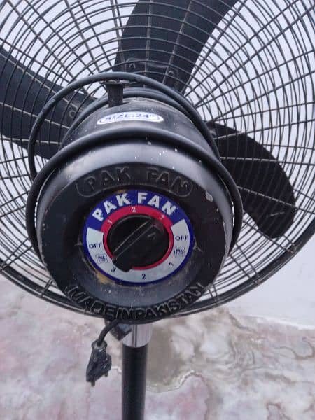 PAK FAN PEDESTAL FAN 24 INCH BLACK COLOR 7