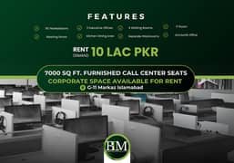 110 Furnished Call Center Seats On Lease for BPO IT Offices etc