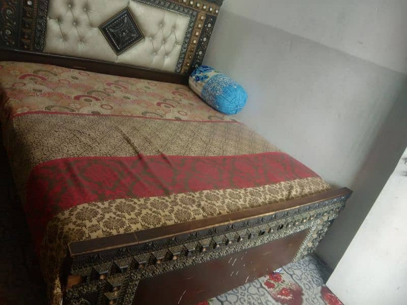 Double Bed with spring mattress 2