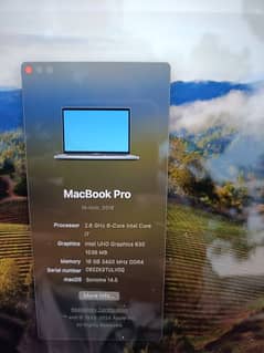 MacBook Pro 15 inch Core i-7, Made 2019, 16GB Ram 1TB SSD