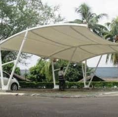 Car Parking Tensile fabric shade by Az Roofing