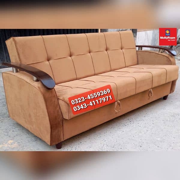 Molty double bed sofa cum bed/dining table/stool/Lshape sofa/chair 0