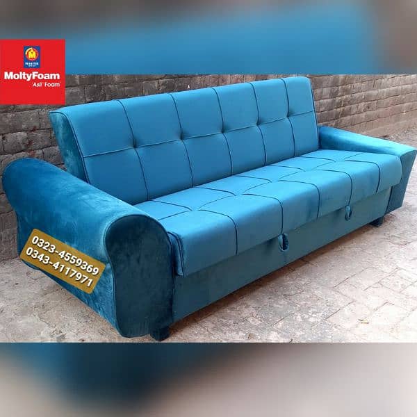 Molty double bed sofa cum bed/dining table/stool/Lshape sofa/chair 7