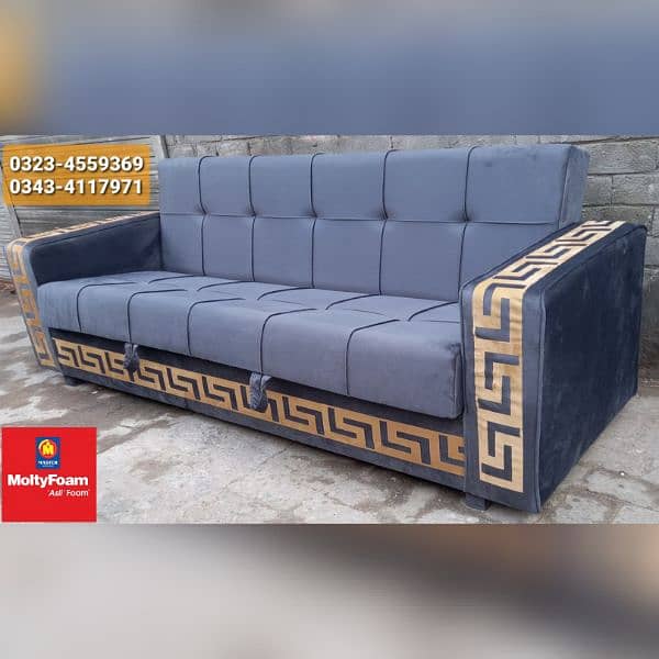 Molty double bed sofa cum bed/dining table/stool/Lshape sofa/chair 9