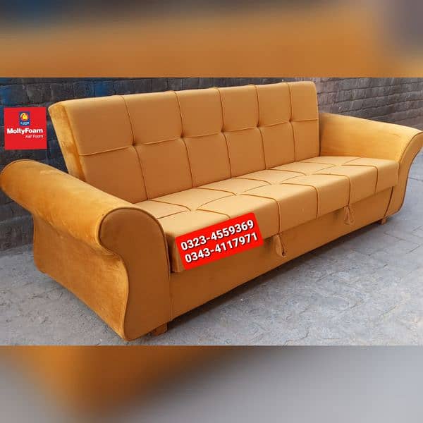 Molty double bed sofa cum bed/dining table/stool/Lshape sofa/chair 13