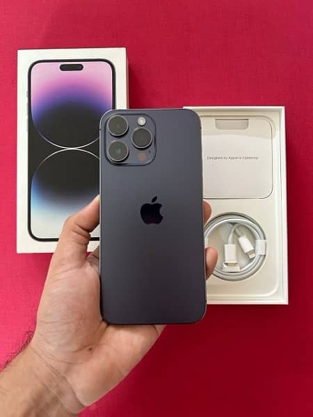 Iphone 14 pro max 256 Gb with box Jv 0