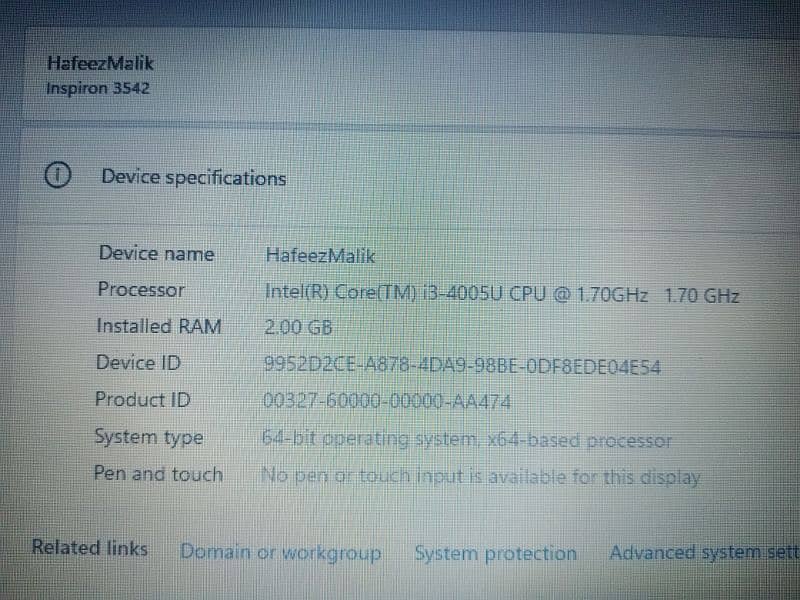 Dell laptop selling for urgent 1