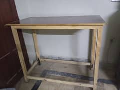 Iron stand wooden