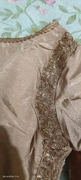 light coffee colour dress party wear medium size 1