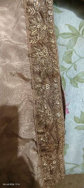 light coffee colour dress party wear medium size 2