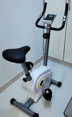 Exercise bike with magnetic wheel for cardio/weight loss.