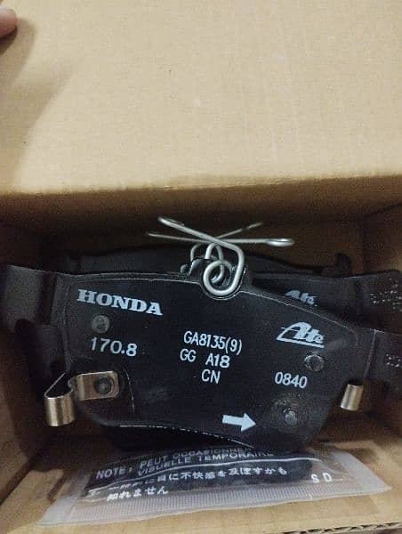 Honda civic x rear disk pad 5