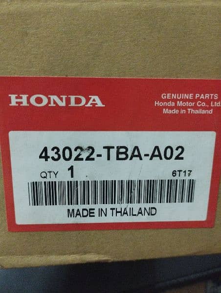 Honda civic x rear disk pad 6