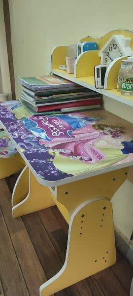 study table with chair  for girls 0