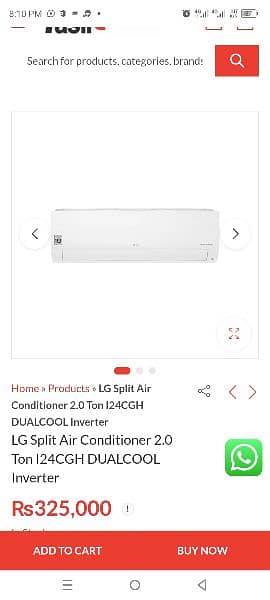 LG dual inverter 02 ton brand new condition 5