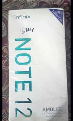 infinix Note 12 with box