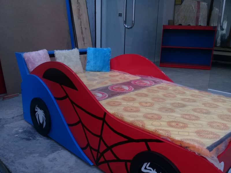 Lowest Price Kids Single Car Bed for Boys Children sale in Pakistan 4